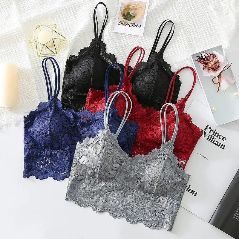 Padded Lace Bralette Everyday Support Bra