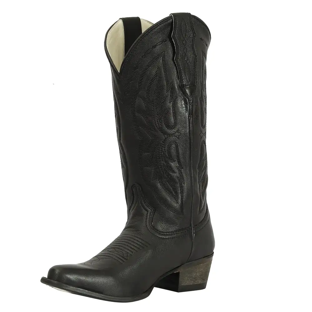 Durable Round Toe Men's Denim Boots