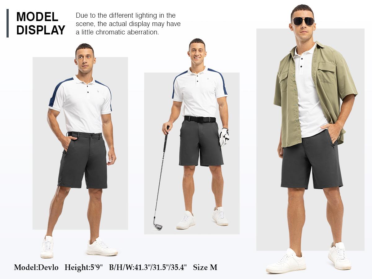 Slim fit men's shorts detail