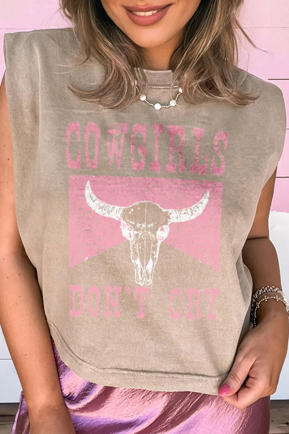 Smoke Gray Cowboy Beer Tank Top