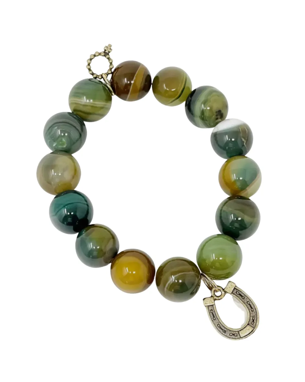 Horseshoe Gemstone Bracelet