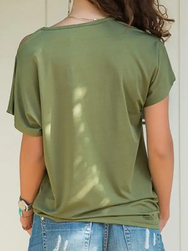 Refined Short-Sleeve Knit T-Shirt