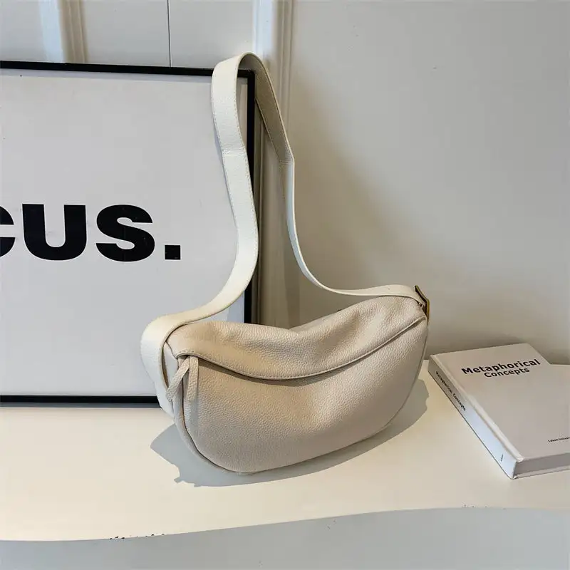 Roomy Leather Dumpling Bag