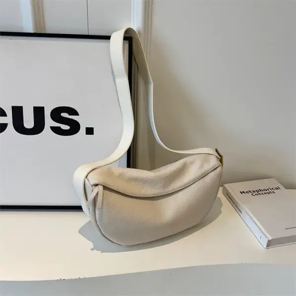 Roomy Leather Dumpling Bag