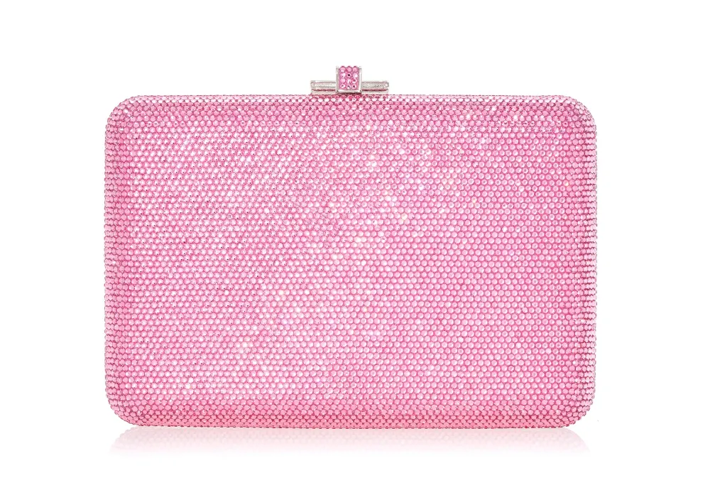 Curved Slim Slide Statement Clutch
