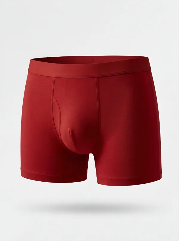 Men's Solid Sage Green Cotton Boxer Briefs