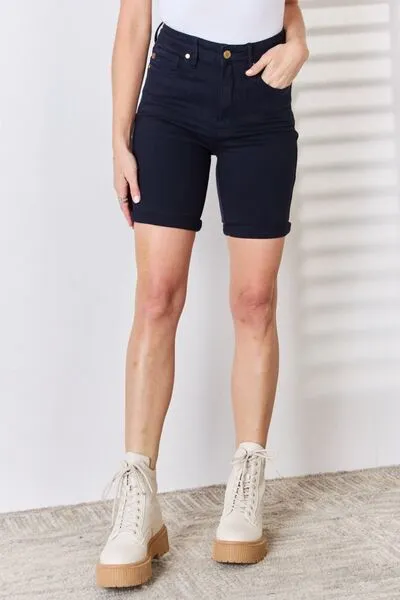 Full Size High Waist Tummy Control Shorts