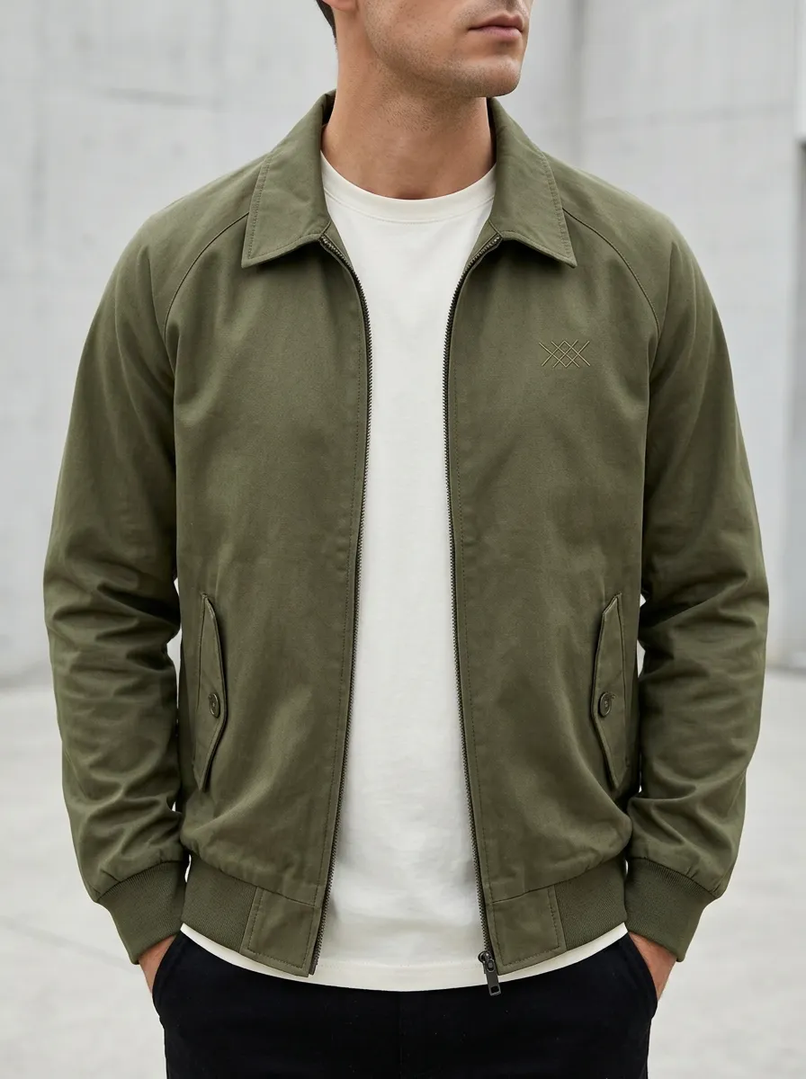 Geometric Harrington Jacket