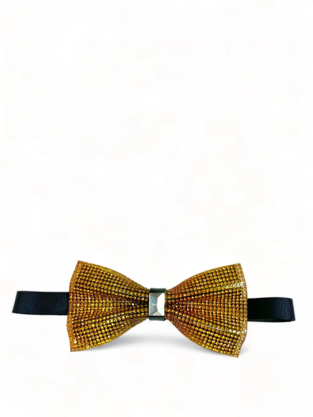 Event-Ready Crystal Polyester Pre-Tied Bow Tie