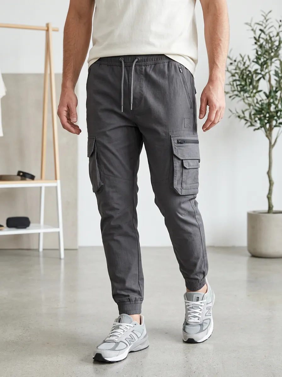 Streetwear Graphic Print Street Look Men's Cargo Jogger Pants