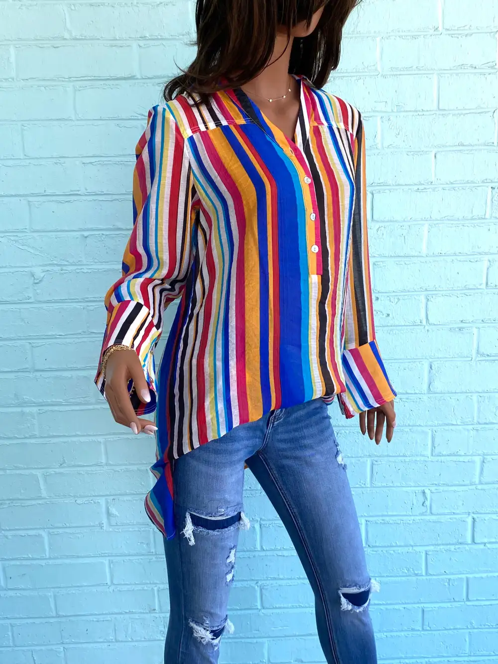 Relaxed Striped Tunic
