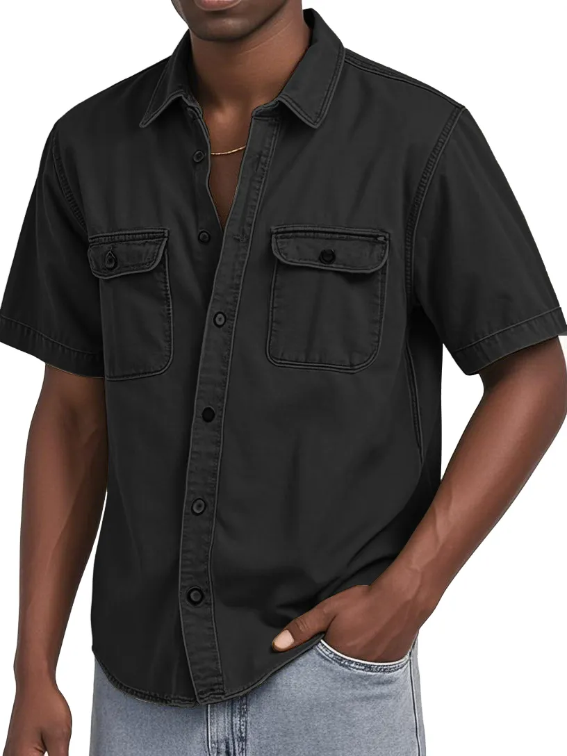 Short Sleeve Double Pocket Shirt