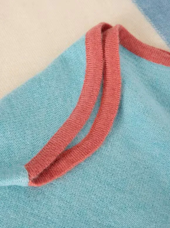 Crew Neck Colourblock Jumper