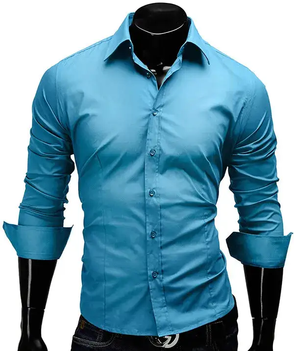 Long Sleeve Slim Fit Business Casual Shirt