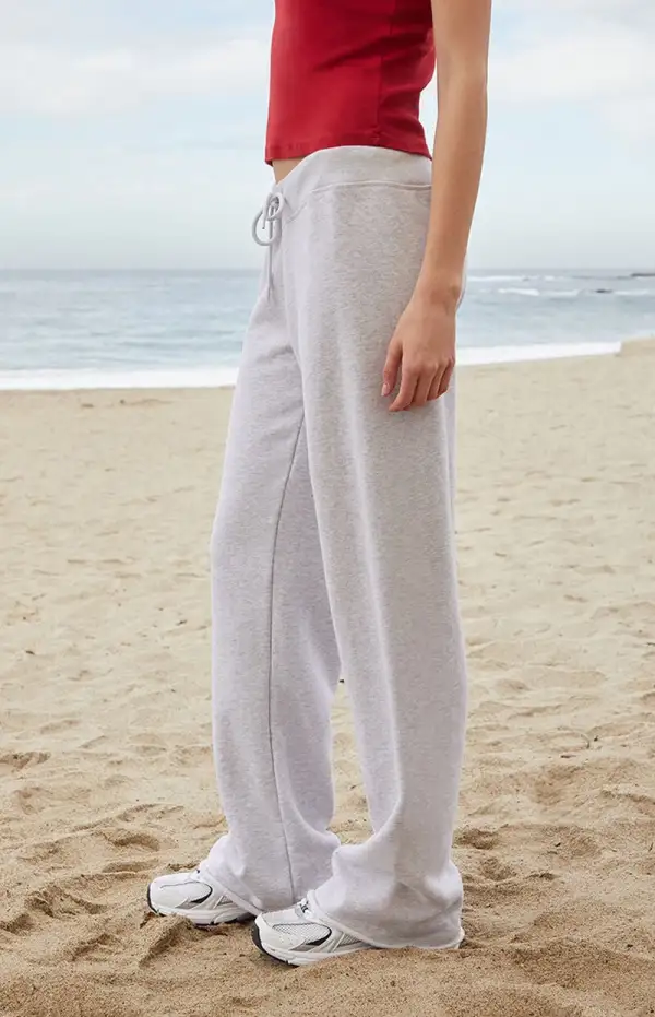 John Galt Heather Grey Rainey Baggy Sweatpants