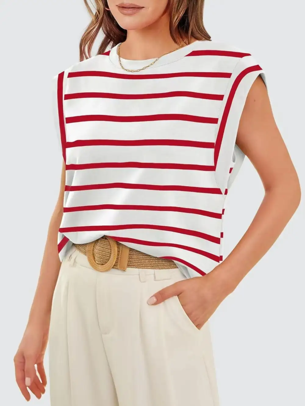 Casual Round Neck Tank