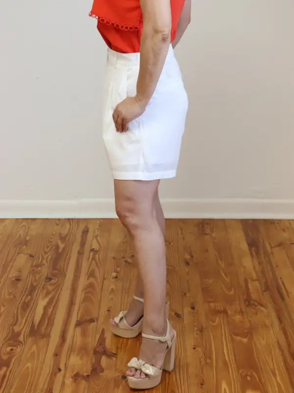 Linen Blend Relaxed Fit Shorts