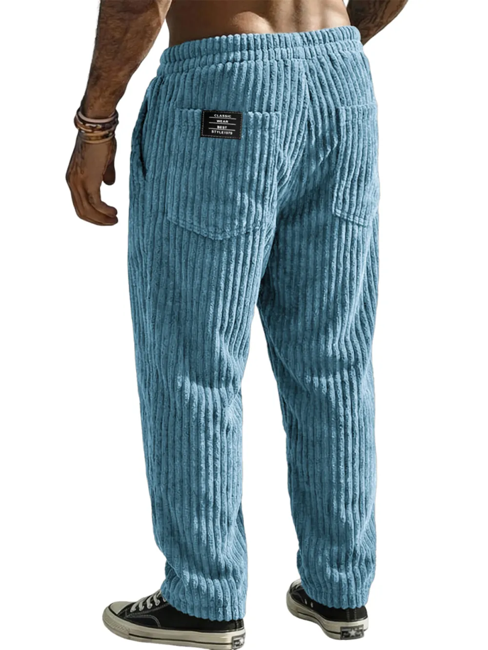 Corduroy Seamed Detail Trousers