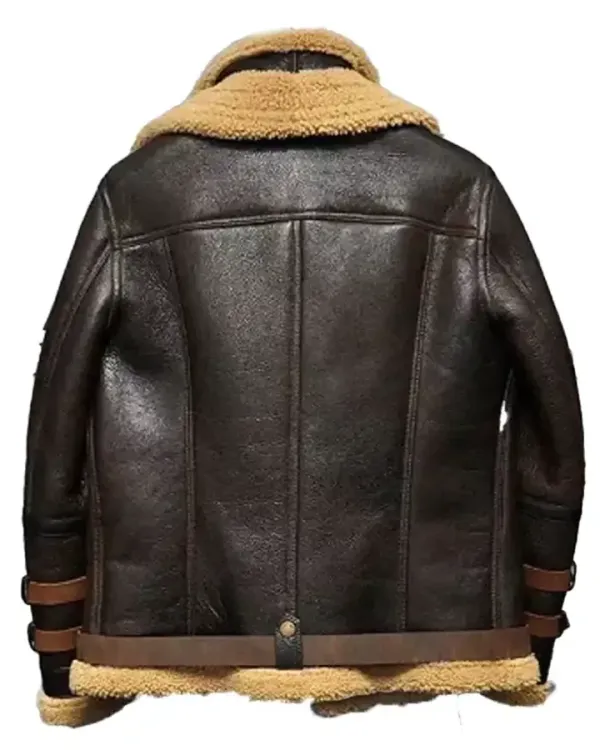 Bomber Shearling Belted Cuffs Jacket