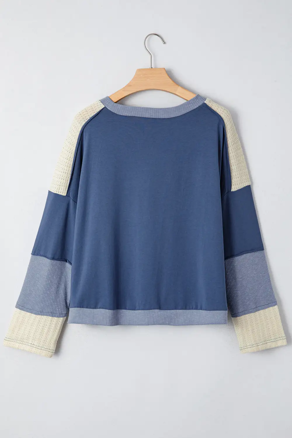 Women's Colorblock Knit Long Sleeve Top