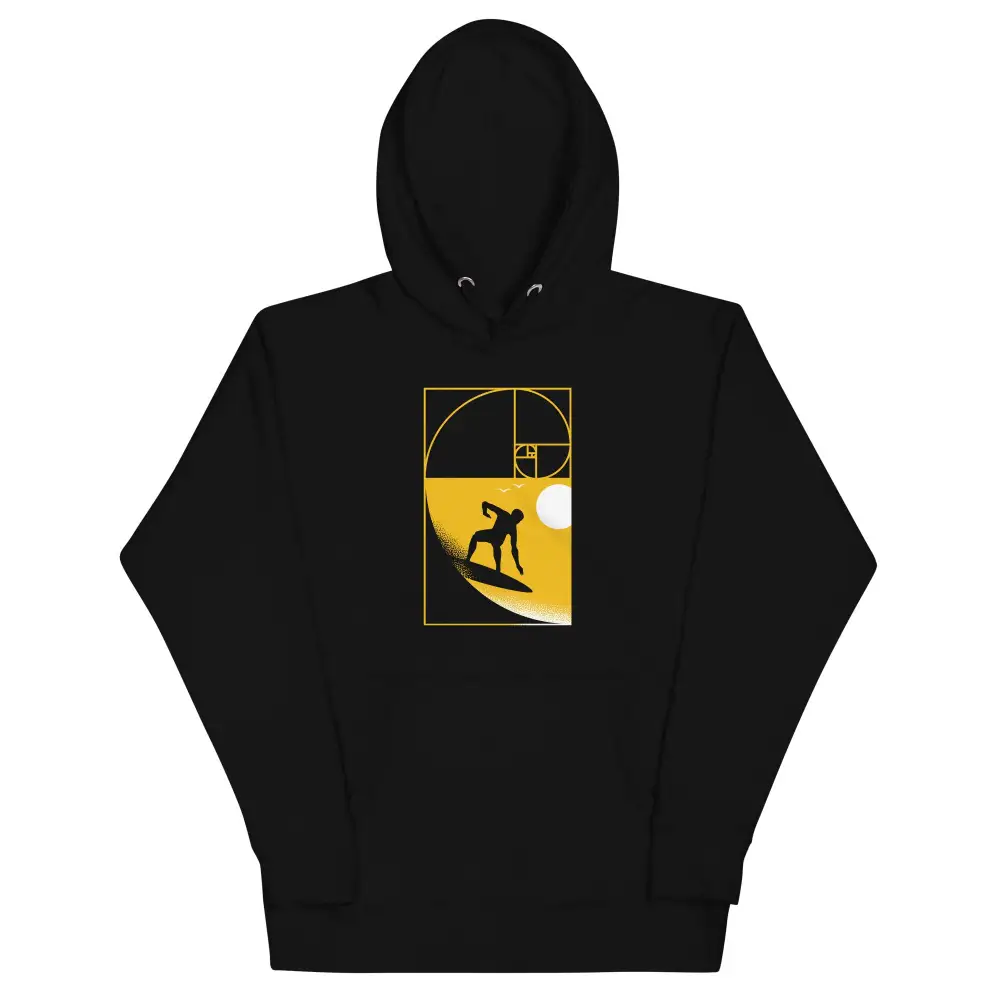 Golden Spiral Wave Unisex Comfort Hoodie