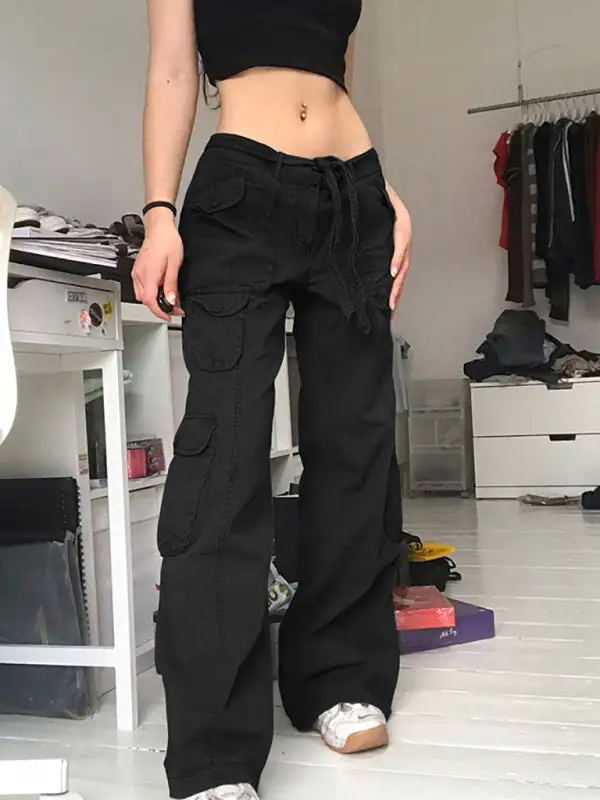 Refined Refined Pocketed Wide Straight Jeans