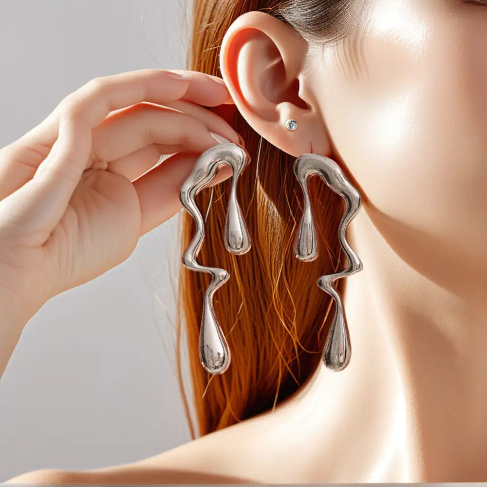 Geometric Drop Earrings