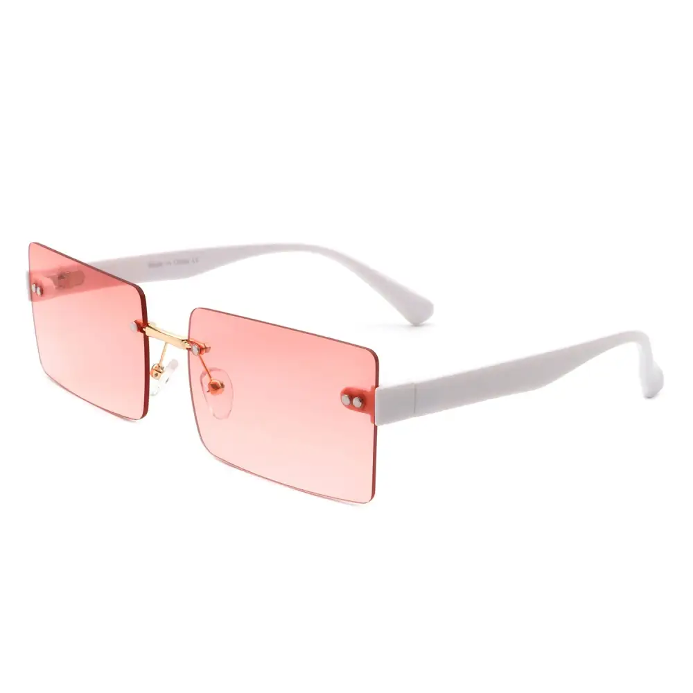 Lightweight Rectangle Square Frame Sunglasses