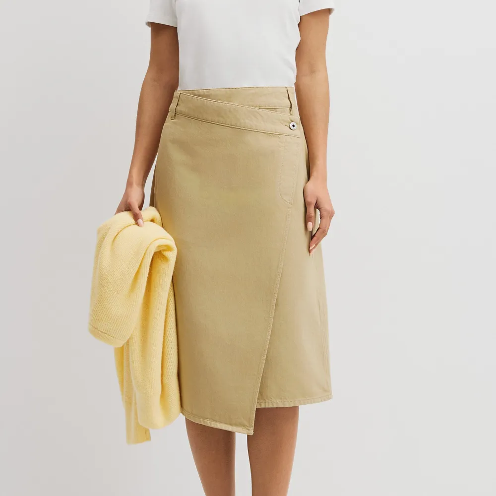 Women's Classic Wrap Denim Skirt