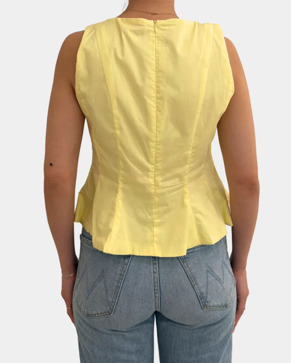 Pleated Hem Top