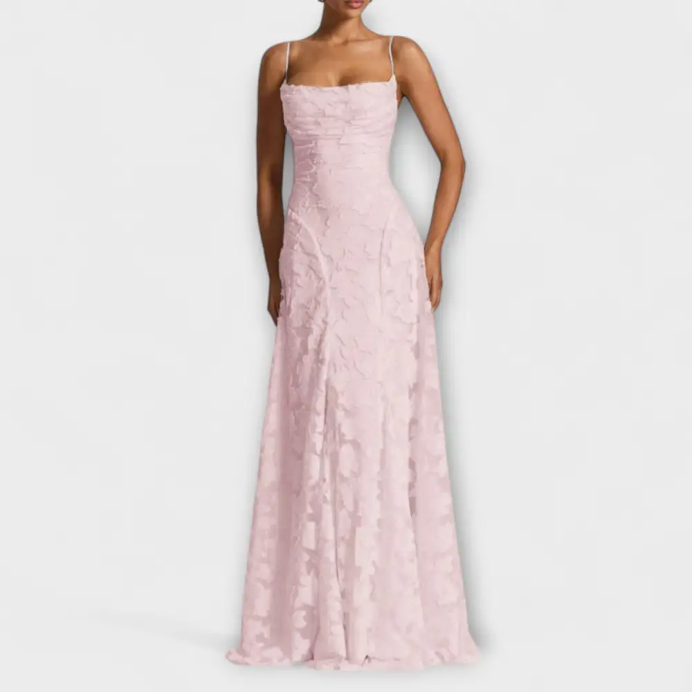 Elegant Jacquard Maxi