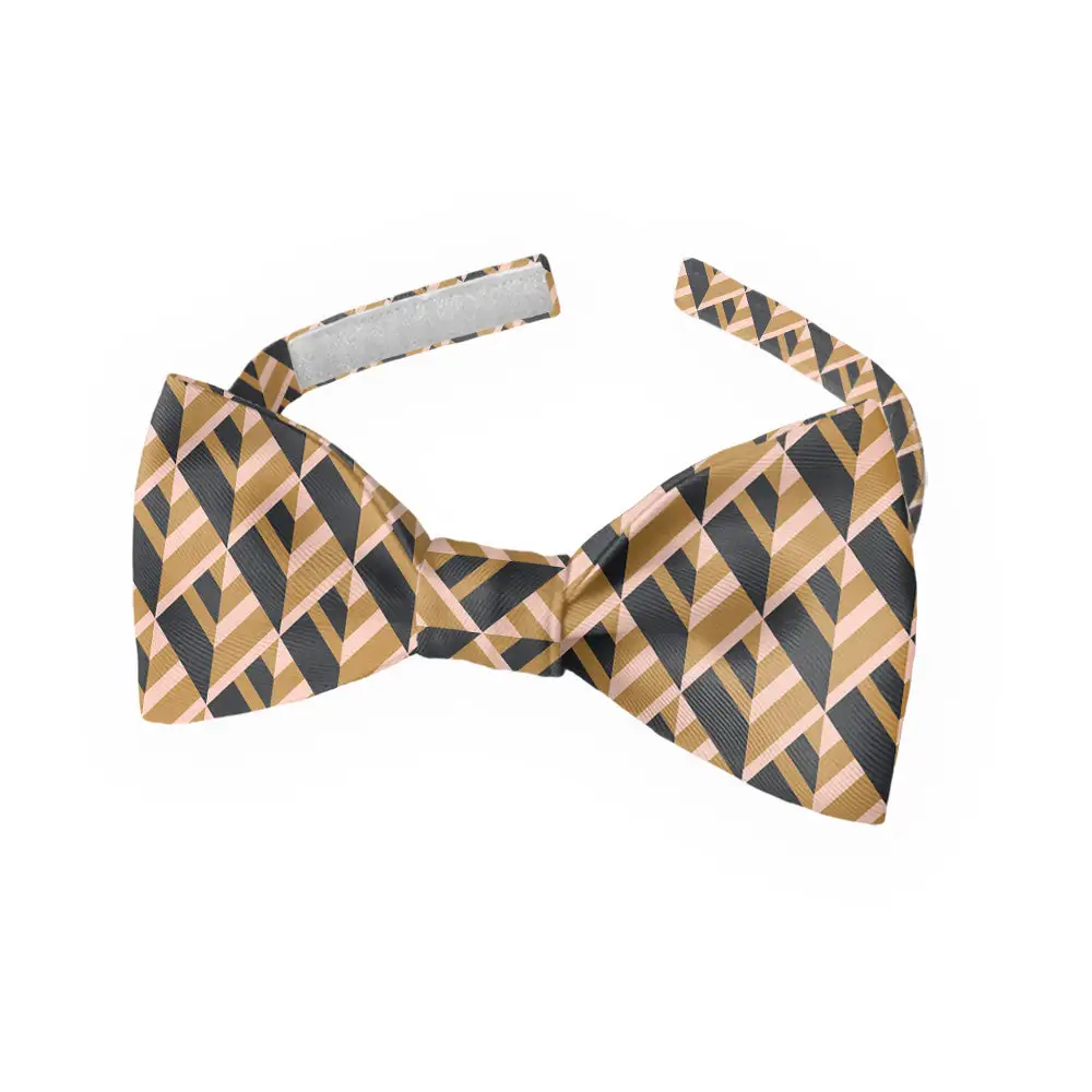 Geo Plates Pattern Bow Tie