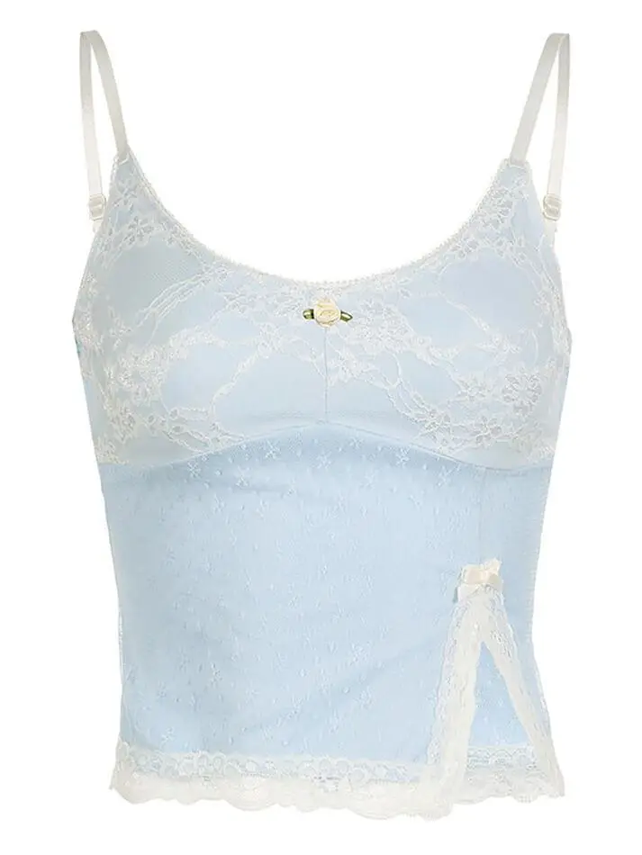 Lace Slim-Fit Tank Top