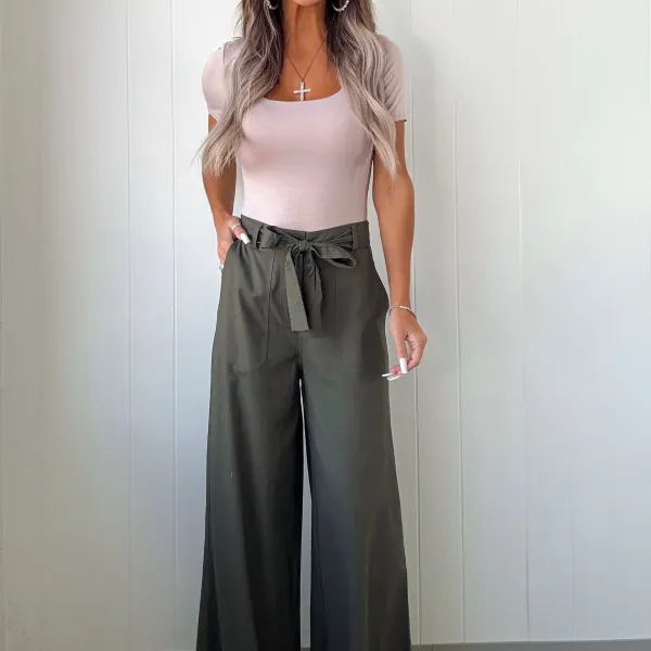 Square-Neck Woven Top