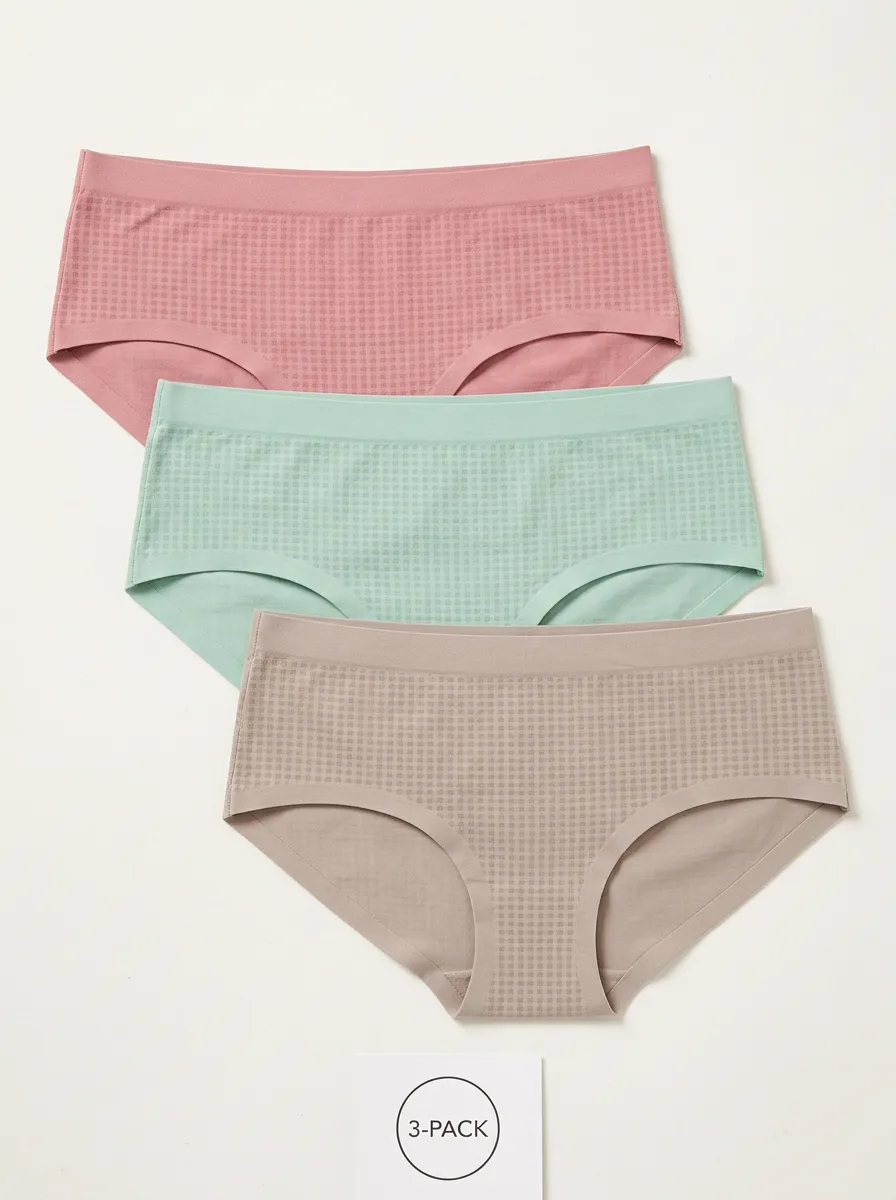 Seamless Women's Three-Piece Panty Set