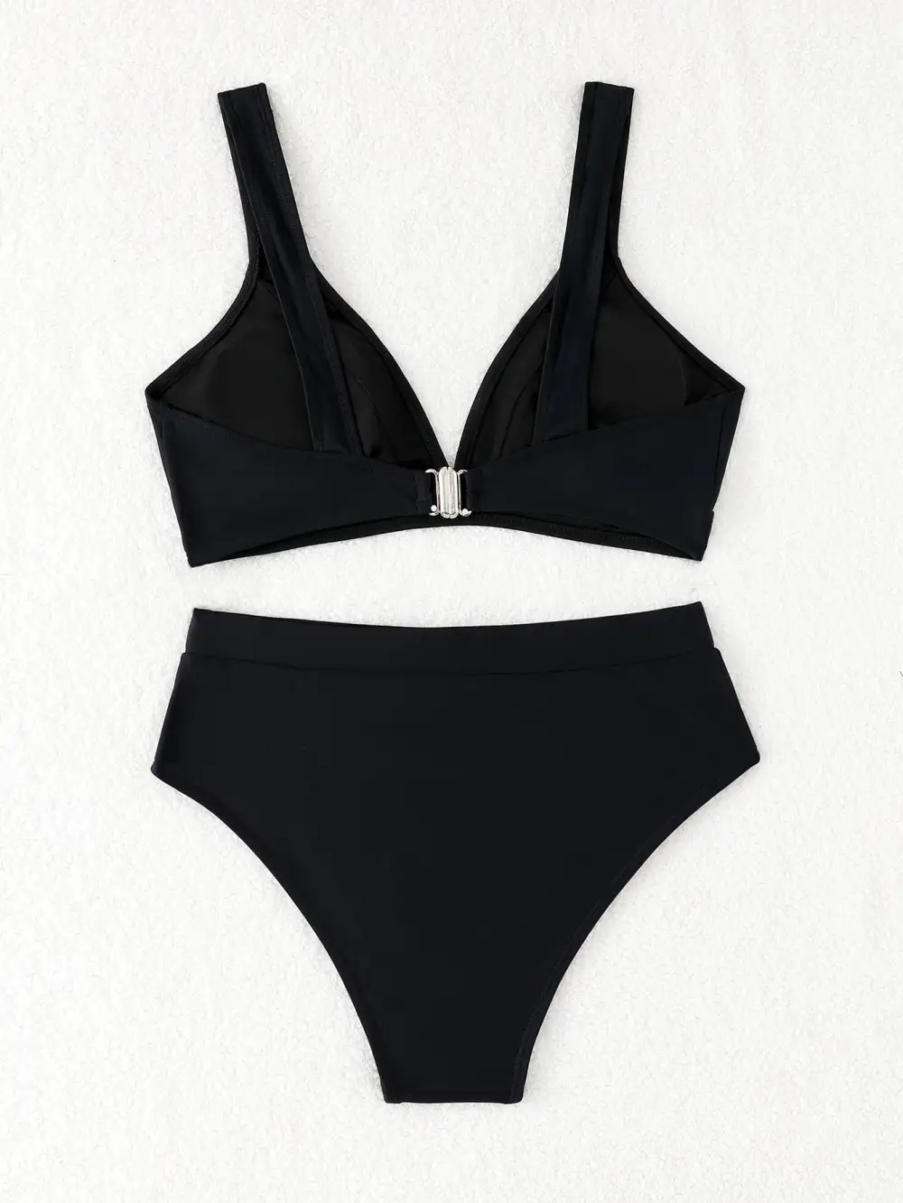 Tropical Poolside High Waist Bikini Set