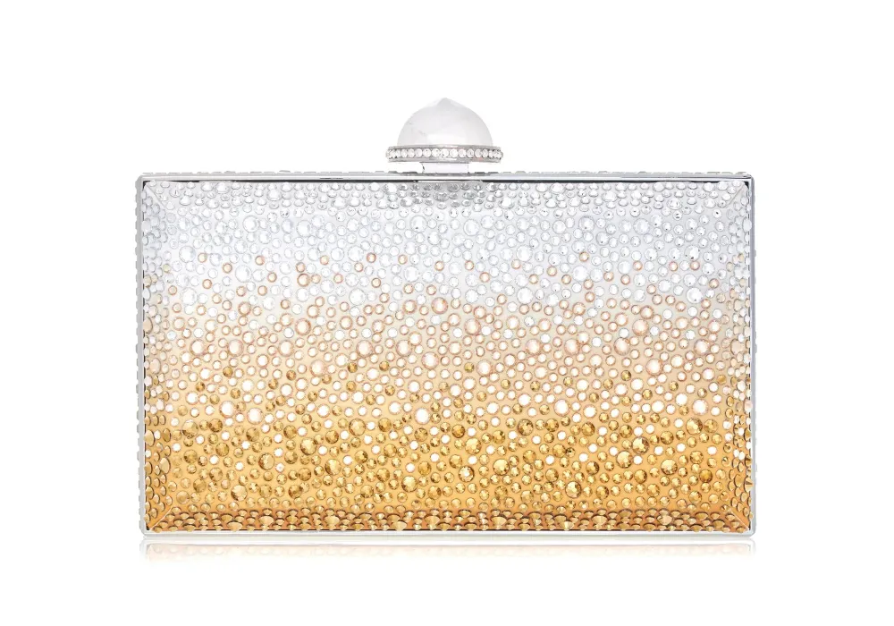 Textured Beaded Texture Structured Frame Evening Clutch