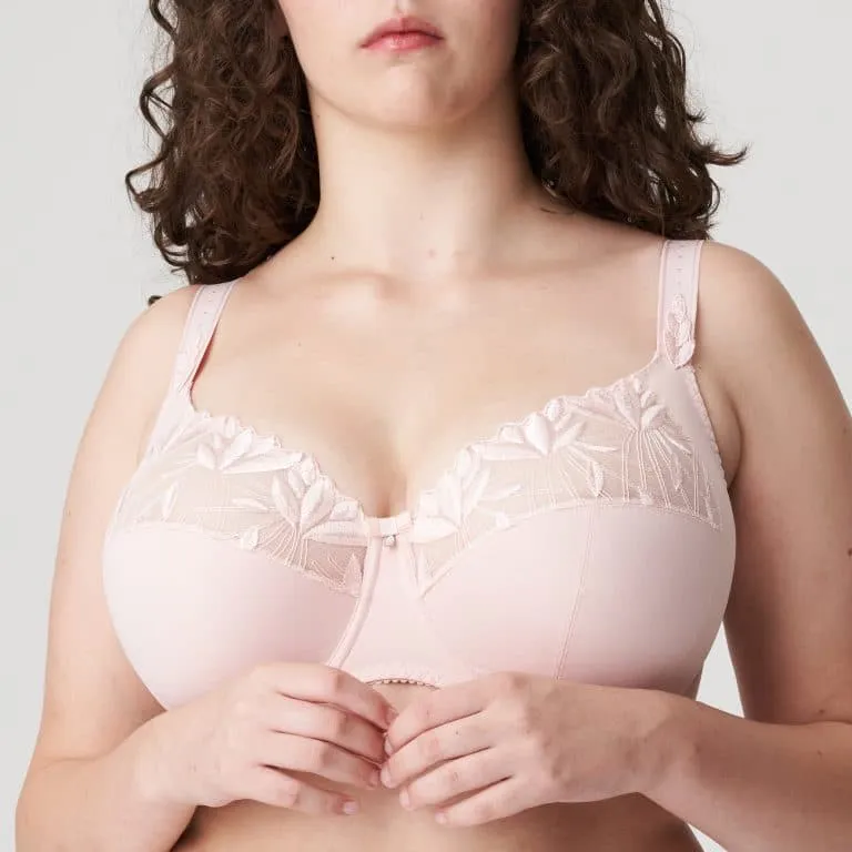 Women's Full Coverage Underwire Three-Part Cup Embroidery Shimmer Detail Bra