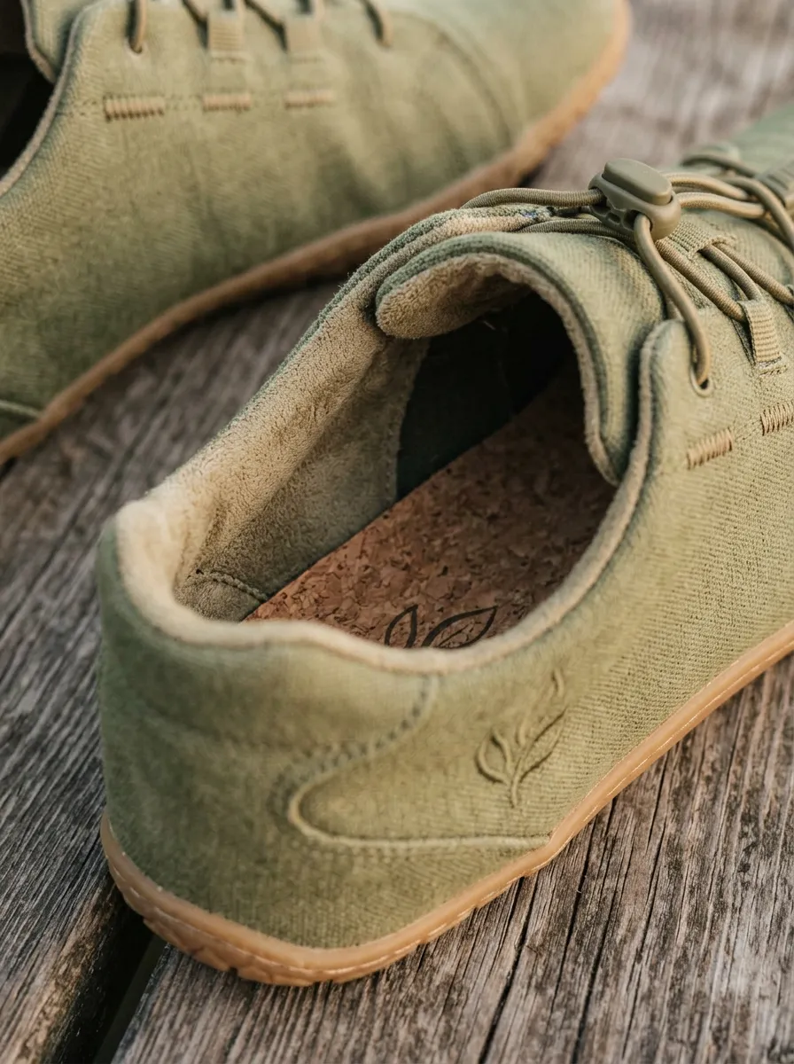 Clean-Look Leaf Graphic Winter Look Unisex Barefoot Shoes