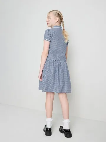 7-15yrs | Cotton Rich Gingham Check School Dress