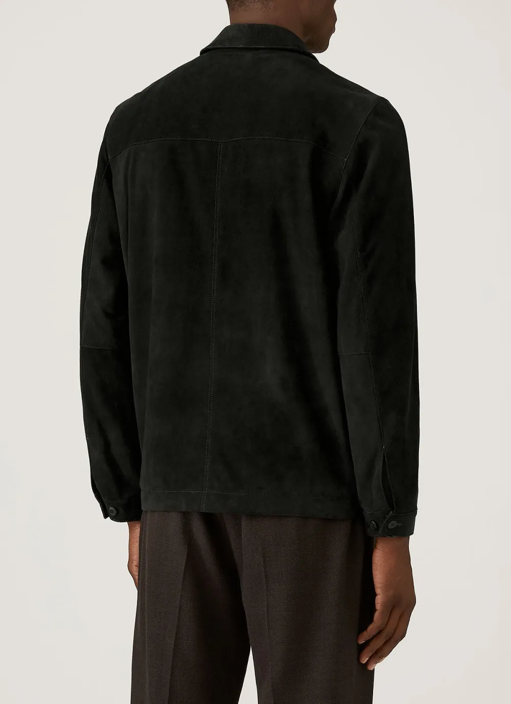 Classic Zip Suede Harrington Jacket