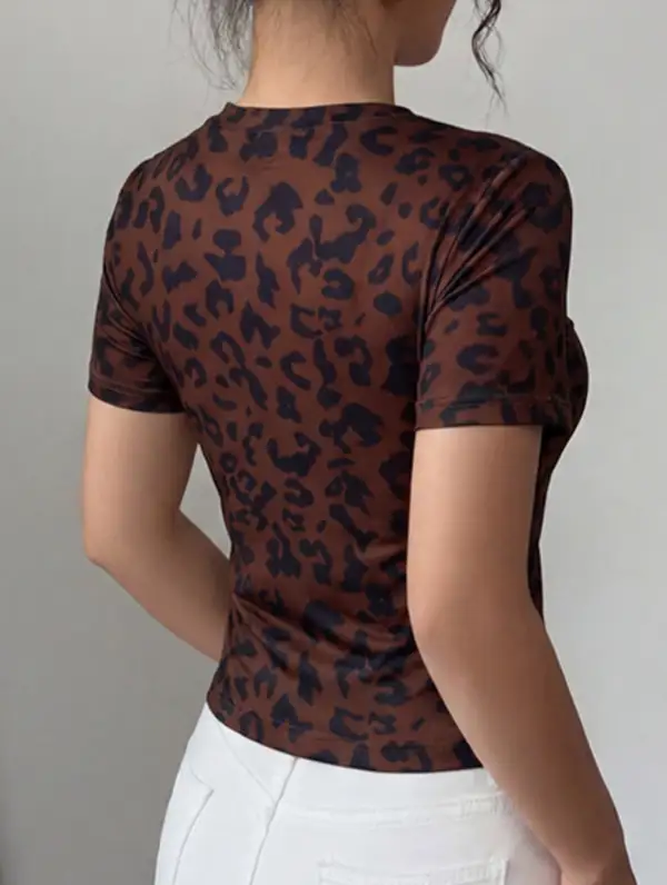 Floral Slit Slim Fit Tee