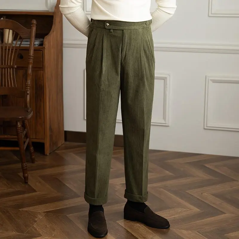 Corduroy Straight Pants