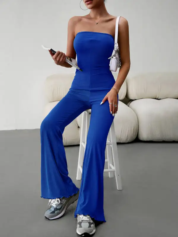 Elegant Slim Tube Top Jumpsuit