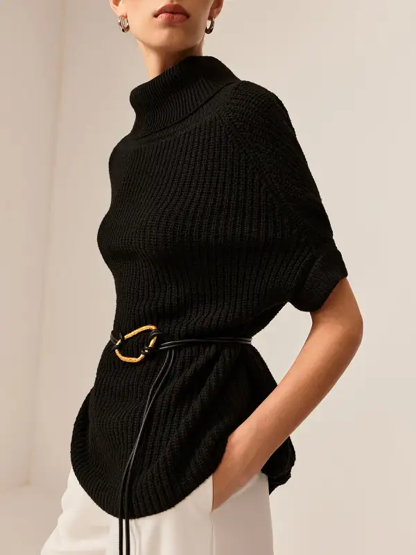 Mesh Sleeveless Sweater