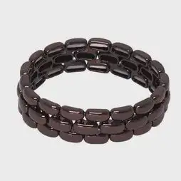 Triple Layer Bead Stretch Bracelet