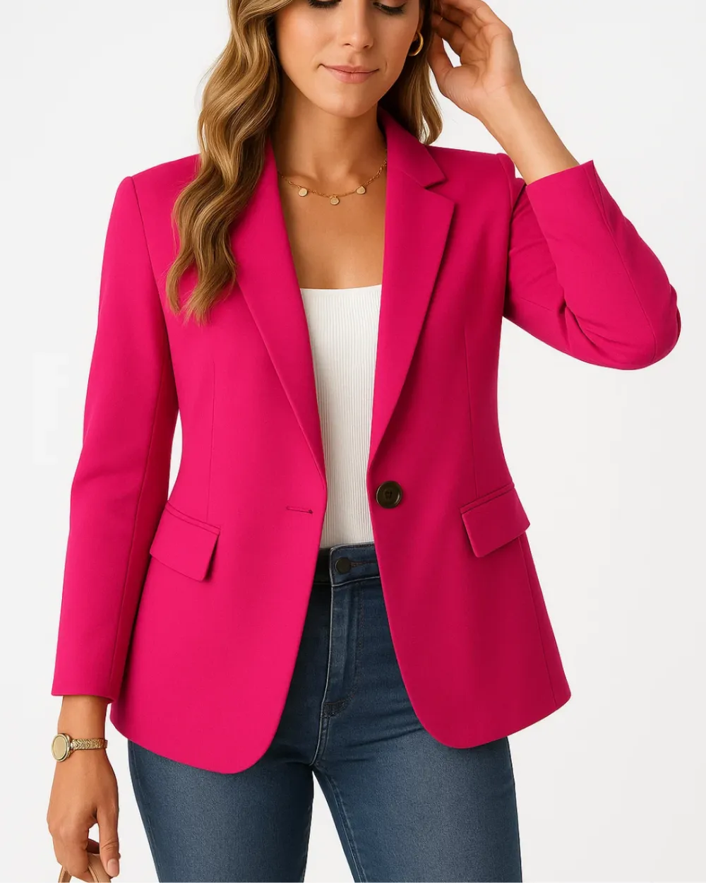 Fitted Business Casual Blazer