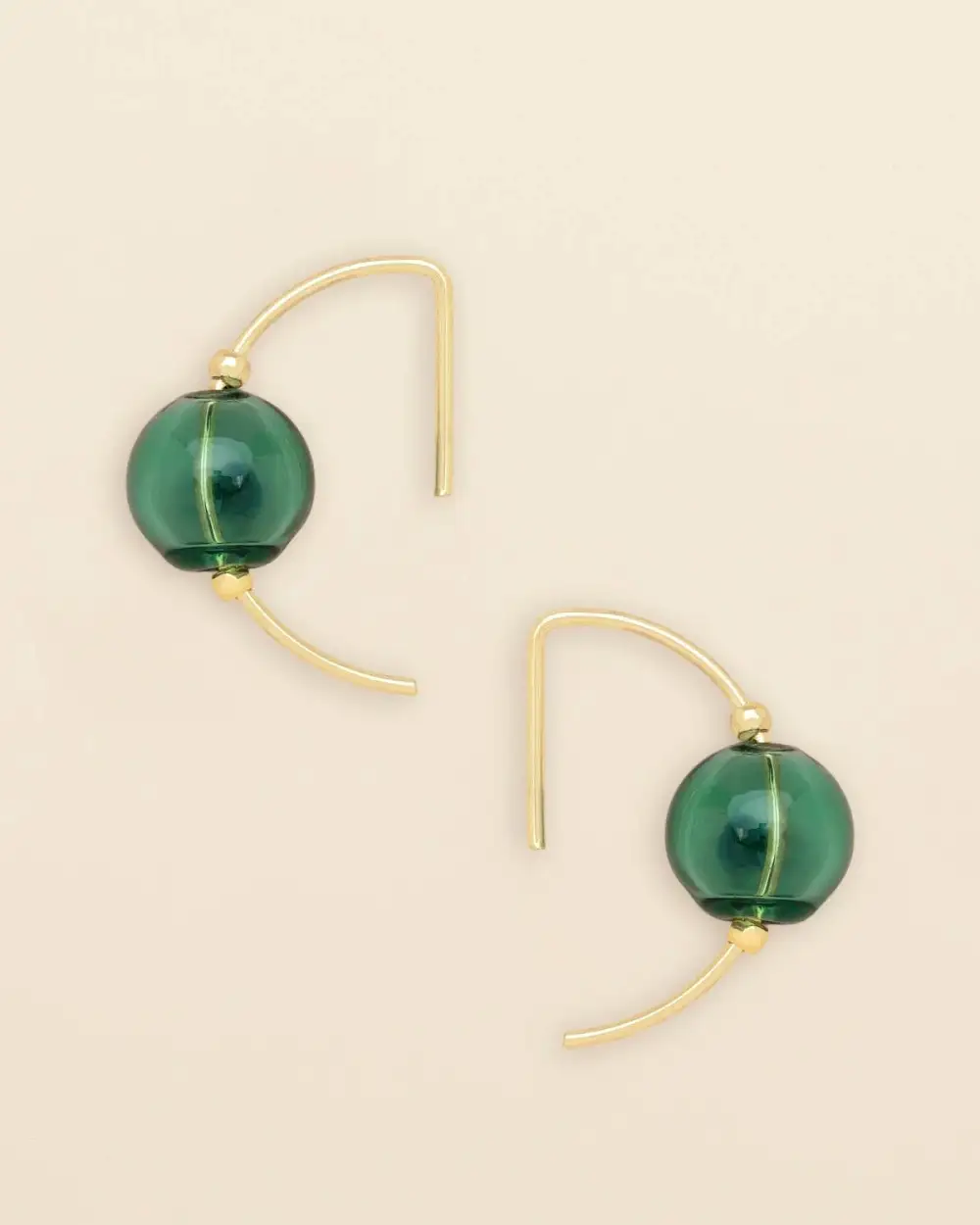 Glass Artisan Hoop Earrings