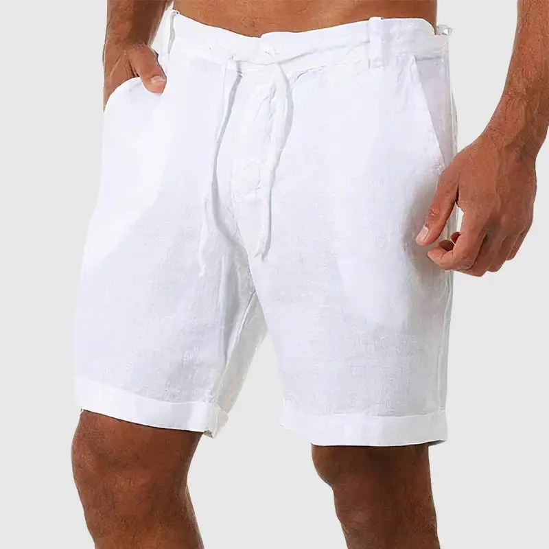 Men's Linen Drawstring Tailored Shorts