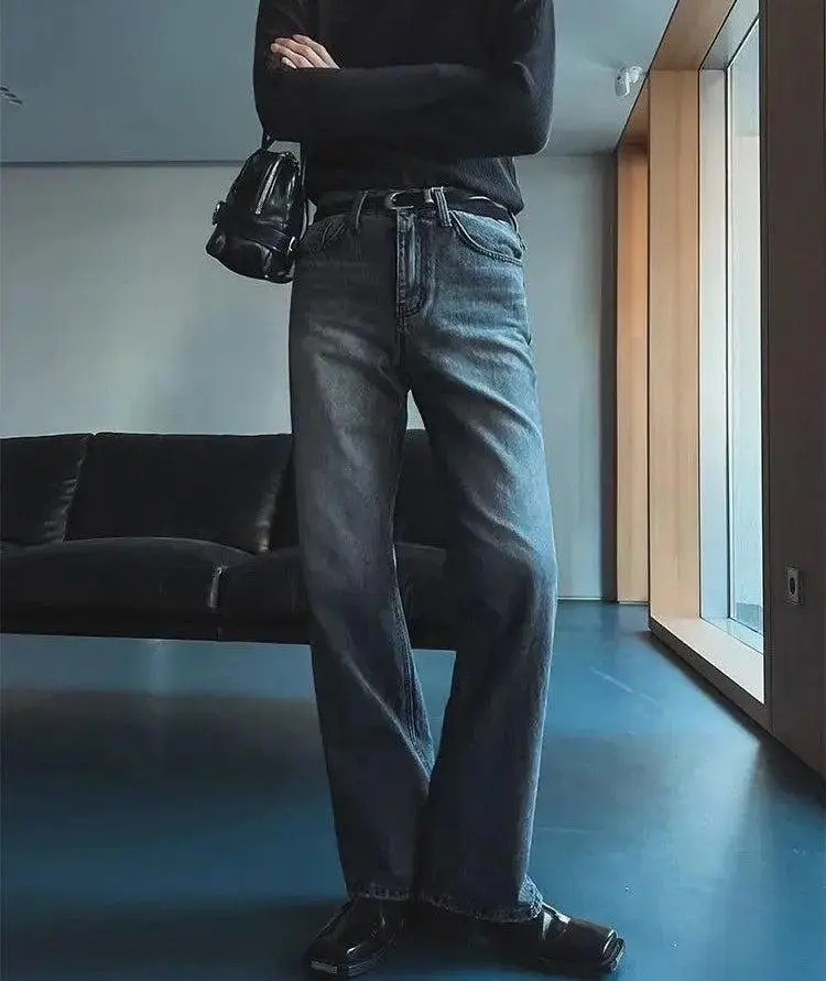Stone Washed Bootcut Jeans